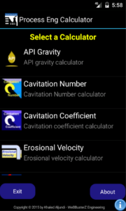 Process Engineering Calculator Mobile App