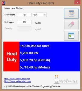 Heat Duty Calculator