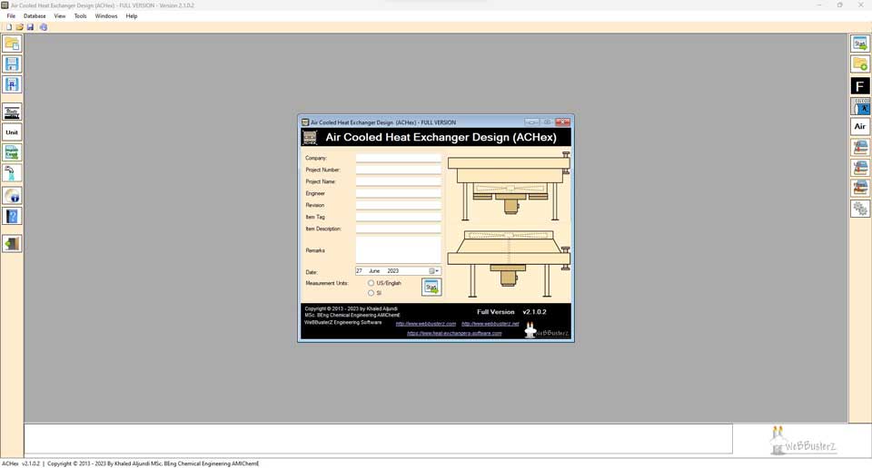 Air cooled heat exchanger design software