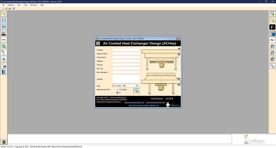 Air cooled heat exchanger design software