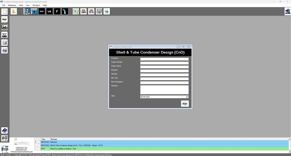 Condenser design CnD condenser design