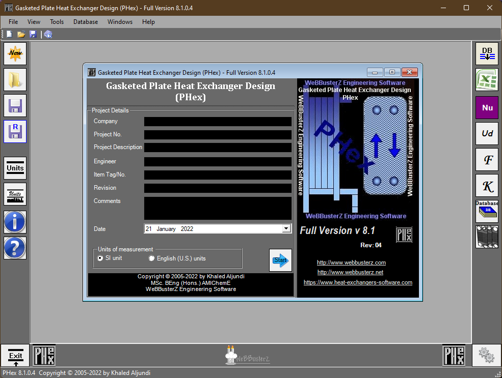 Plate heat exchanger software